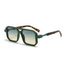 Moda retro literário moderno ponte dupla quadrado quadro óculos de sol moda carro óculos de sol 6125