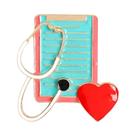 Moda série médica metal esmalte broche estetoscópio masculino feminino médico enfermeira emblemas