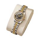 Moda strass feminino relógio de quartzo calendário relógio de pulso presente reloj mujer (sem caixa)