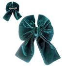 Moda Tendencia laço veludo médio para cabelos LUXO - VERDE Moda Tendencia laço veludo médio para cabelos LUXO - VERDE