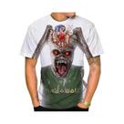Moda verão nostálgica 3D impressa heavy metal música diabo legal moda camiseta personalizada