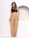 MODAS DOMI Calça de material sintético Pantalona Coleção Nova 0128 MODAS DOMI Calça de material sintético Pantalona Coleção Nova 0128