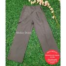 Modas Domi Calça Feminina Estilo Social Pantalona Luis Twill Detalhe Destaque na Cintura 88100