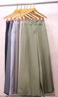 Modas Domi Calça Feminina Plus Size Luis Twill Pantalona Wide Leg Moda Elegante Outono LT8406