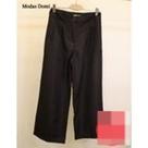 Modas Domi Calça Pantalona Feminina Luis Twill Plus Size Bolsos Laterais 91113