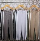 Modas Domi Calça Pantalona Feminina Luis Twill Social Esportiva Moda Verão LT207