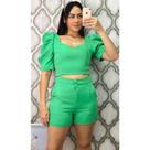 MODAS DOMI Conjunto de Alfaiataria Manga Princesa 26