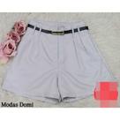 Modas Domi Shorts Feminino Luis Twill Coleção Nova Passante Duplo Moda Verão LT173