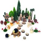 Model Train Scenery OrgMemory Animal Trees com figuras de 4 a 16 cm