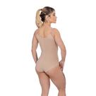 Modelador com busto, sem pernas, alça fina, fechado