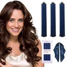 Modelador de cabelo Heatless Overnight Curls, 3 peças com cachecol de cetim