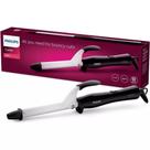 Modelador de Cabelo Philips Curl Ceramic modelo- BHB862 de 16 mm 200 C Bivolt - Cor Preto Branco