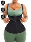 Modelador De Corpo Feminino Tipo Regata Com Fechamento Duplo Zíper E Colchete Ajustável Pro