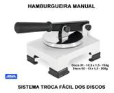 Modelador De Hamburguer Manual 2 Discos Inox Modelador De Hamburguer Manual 2 Discos Inox