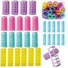 Modeladores de cabelo Ulifebetter Snap on Rollers 30 unidades para cabelos curtos
