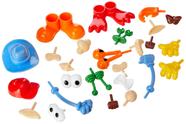 Modelando partes do corpo de massa e argila Pacon Sorted 26 Shapes
