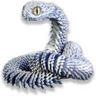 Modelo animal impresso em 3D, decoração de escritório doméstico Snake Viper Modelo animal impresso em 3D, decoração de escritório doméstico Snake Viper
