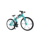 Modelo azul genérico de bicicleta dobrável de brinquedo para meninos, escala 1:10
