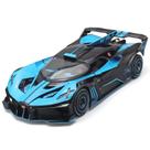 Modelo Bugatti fundido em escala 1:24 com som, luz e fricção
