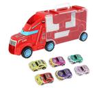 Modelo de armazenamento de reboque de brinquedo educacional infantil Conjunto de carro inercial pull back