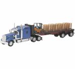 Modelo de Caminhão Kenworth W900 Plataforma Diecast NewRay 1/32
