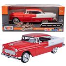 Modelo de carro Chevrolet Bel-Air 1955 1/24 Scale Red Modelo de carro Chevrolet Bel-Air 1955 1/24 Scale Red