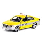Modelo de carro em liga fundida Hyundai Taxi 1:32 com som e luz