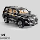 Modelo de carro Land Cruiser SUV 1/24 Alloy Cast com 6 portas