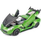 Modelo de carro Qian Corvette Supercar em liga de escala 1:32 (verde) Modelo de carro Qian Corvette Supercar em liga de escala 1:32 (verde)