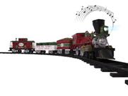 Modelo de conjunto de trem Lionel North Pole Central com controle remoto