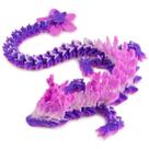 Modelo de dragão, cristal de flor de cerejeira impresso em 3D, 30 cm