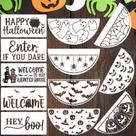 Modelo de estêncil Zosylley 12" para pintura em madeira de Halloween