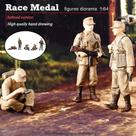 Modelo de figura: Soldier Male People, resina em escala 1/72, 5 unidades Modelo de figura: Soldier Male People, resina em escala 1/72, 5 unidades