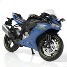 Modelo de motocicleta Toy Risopen 1:12 Kawasaki Ninja ZX-6R Blue