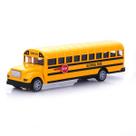Modelo de ônibus escolar de brinquedo para crianças, nariz comprido, amarelo, plástico ABS