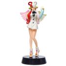 Modelo de PVC com figura de anjo de anime com cabelo e asas coloridos