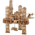 Modelo de quebra-cabeça de madeira 3D Wood Trick Offshore Rig Platform
