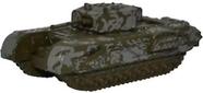 Modelo de tanque moldado sob pressão Oxford Churchill 142 Rac Tunísia 1943 Modelo de tanque moldado sob pressão Oxford Churchill 142 Rac Tunísia 1943