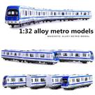 Modelo de trem Alloy Metro Magnetic em escala 1:32 com tração para trás