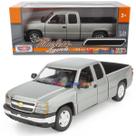 Modelo Diecast Caminhonete Silverado 1500 2006 Cinza 1:25