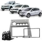 Modelo Painel Multimidia 2 Din Acabamento 4 Botões Gol Voyage Saveiro G6 2013 Até 2015 Completa