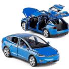 (modelo X branco) 1:32 Modelo de carro de liga leve de seis (modelo X branco) 1:32 Modelo de carro de liga leve de seis