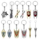 Modelos de armas do jogo de chaveiros Bone Shark, Sword, Shield Modelos de armas do jogo de chaveiros Bone Shark, Sword, Shield