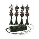 Modelos De Mini Luzes De Rua De Natal 4 Peças/Conjunto Acessórios Para Casa De Bonecas
