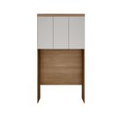Modulado Aéreo Solteiro 3 Portas - Linea-Cumaru/Fendi - Móveis Novo Horizonte