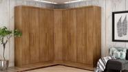 Modulado Closet Completo 9 Portas 6 Gav Linea Novo Horizonte