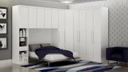 Modulado Completo Casal 6 Portas 6 Gavetas - Rizon-Branco - Móveis Novo Horizonte