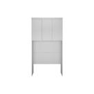 Modulado de Quarto Armário Ponte Aéreo Casal Rizon/Linea c/ 3 Portas Neve - Novo Horizonte