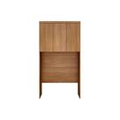 Modulado de Quarto Armário Ponte Aéreo Solteiro Rizon c/ 3 Portas Freijo Cumaru - Novo Horizonte
