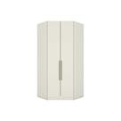 Modulado de Quarto Closet de Canto Oblíquo MC05 Seletto c/ 2 Portas e 3 Gavetas Areia - Henn